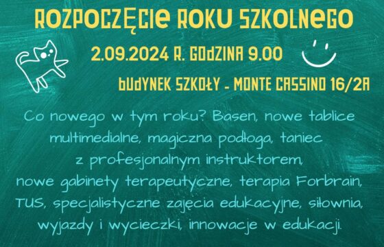 Rozpoczęcie roku szkolnego 2024/2025